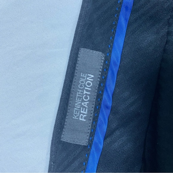 Kenneth Cole Reaction Pinstripe Suit 2 piece suit Straight leg pants sz … - Picture 5 of 16